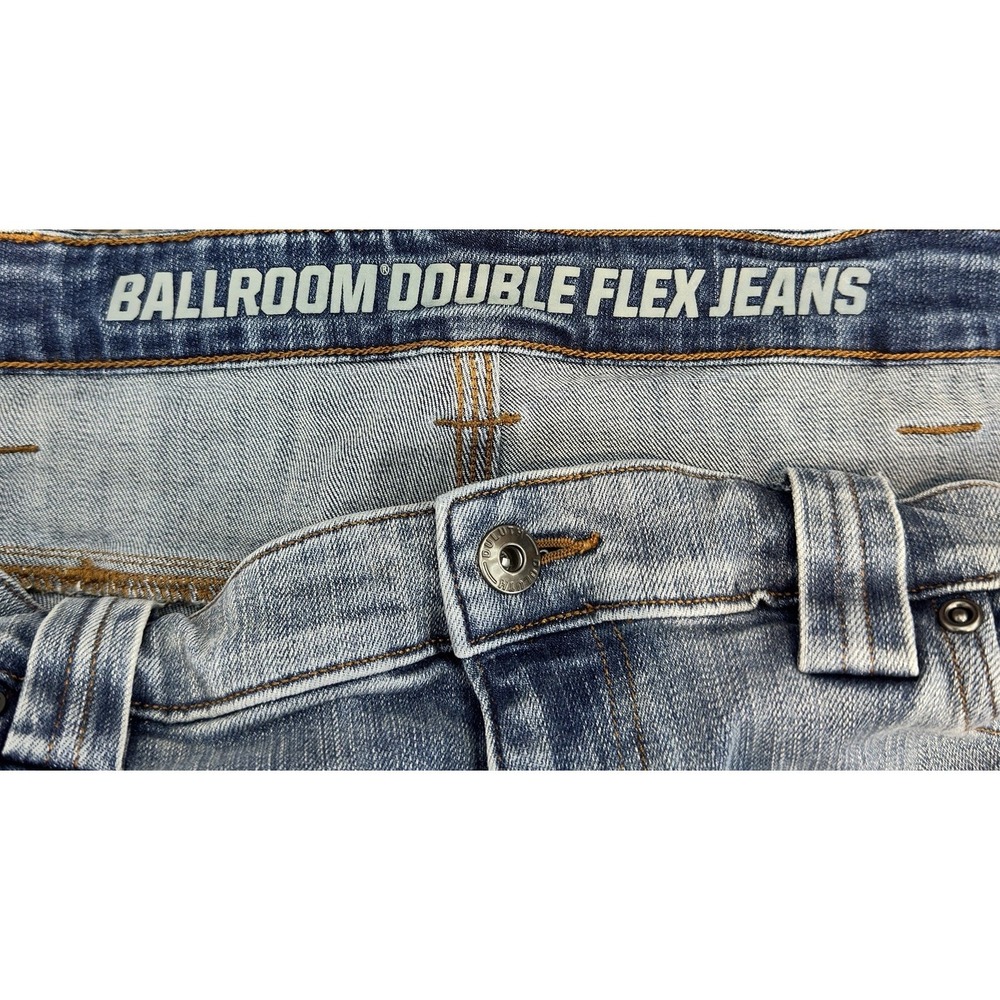 Duluth Ballroom Double Flex Jeans Slim Fit Light Wash Men 38x32 Utility Denim - Picture 4 of 11